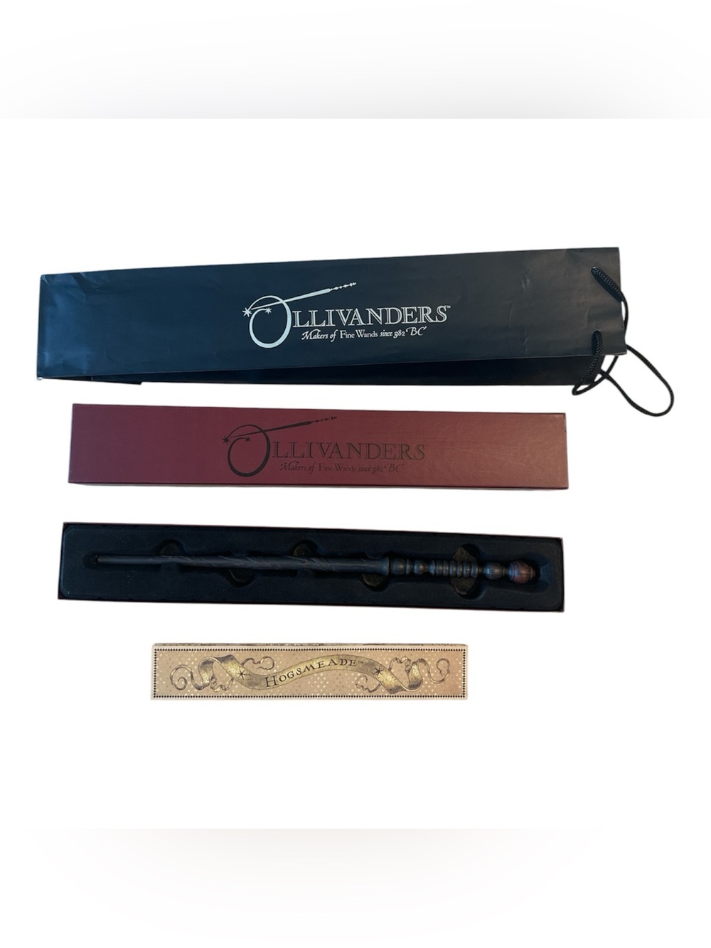 Ollivanders Wand with Box & Map